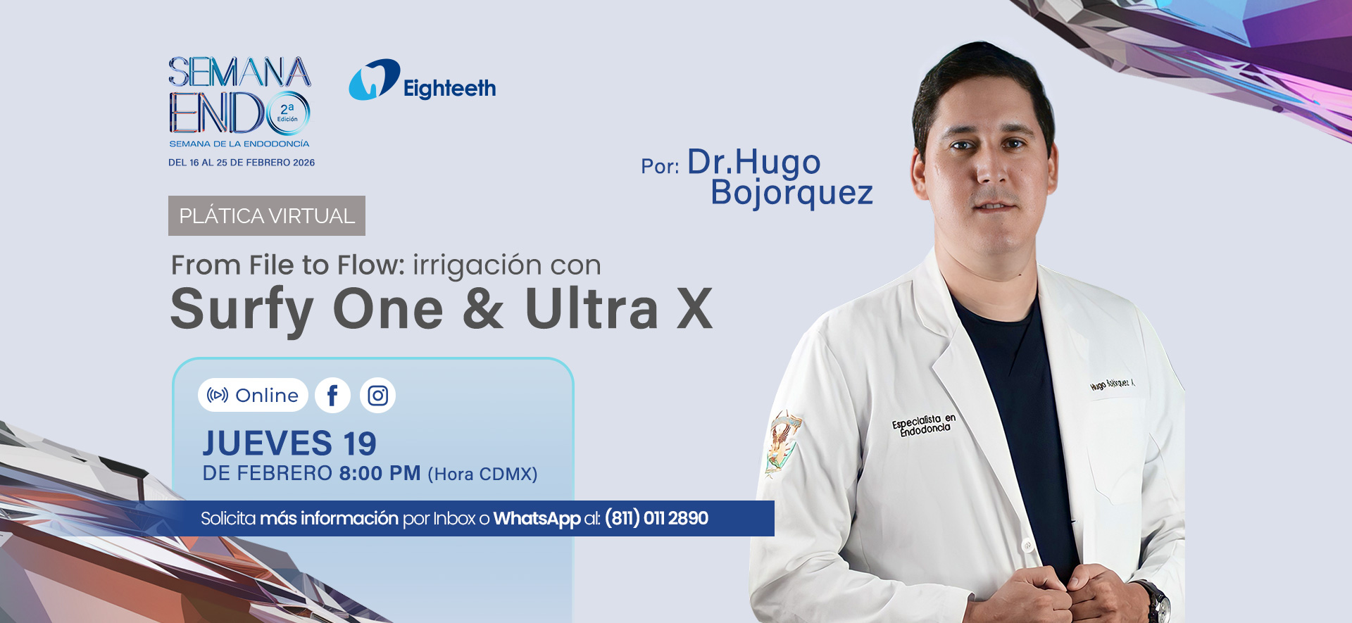 Plática Virtual Dr. Hugo Bojorquez