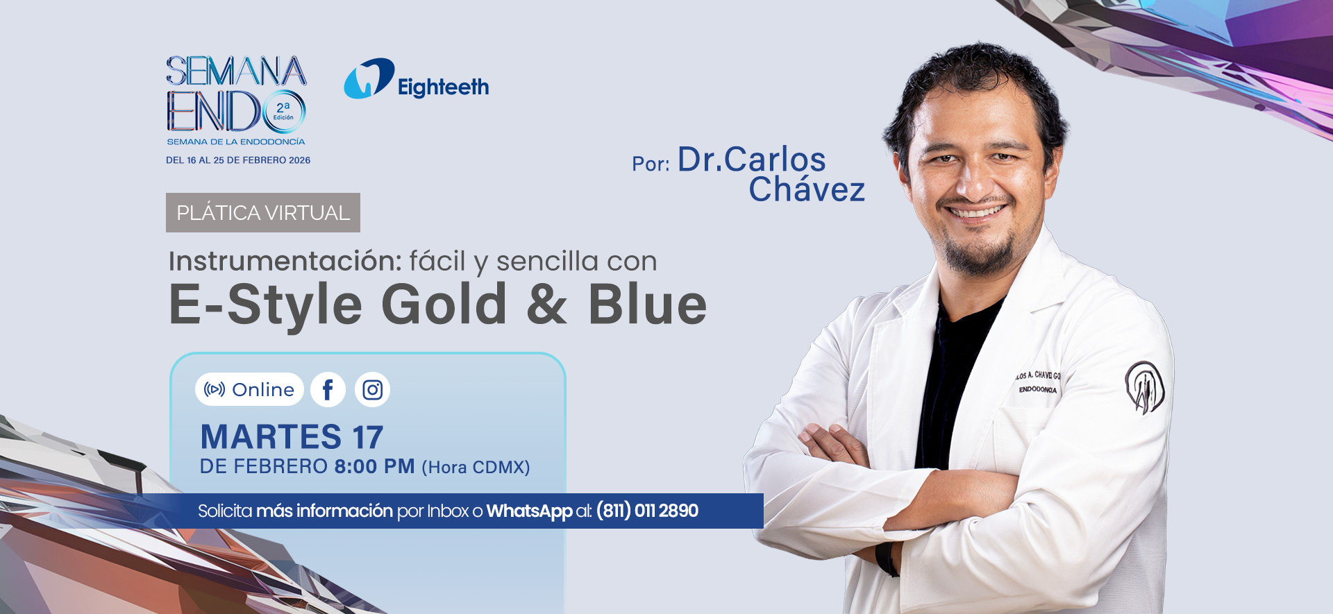 Plática Virtual Dr. Carlos Chávez