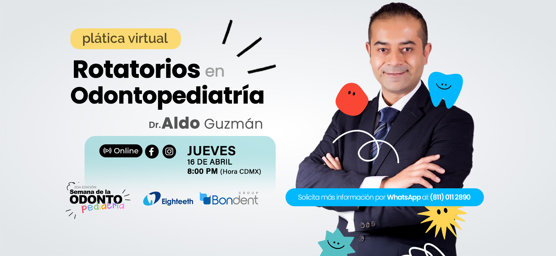 Plática Virtual Rotatorios en Odontopediatría